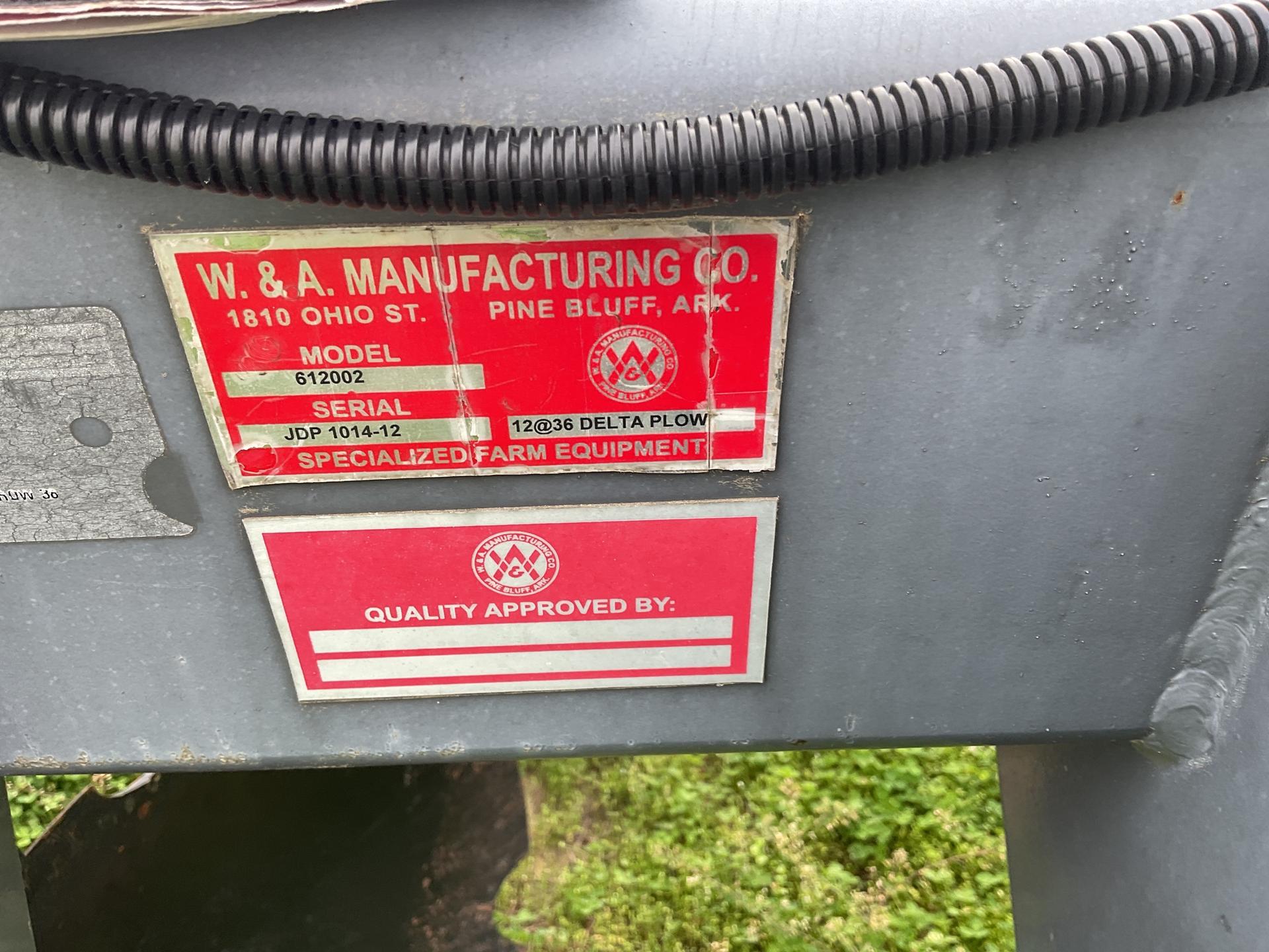 2019 W&A 12R36” Delta Plow Image