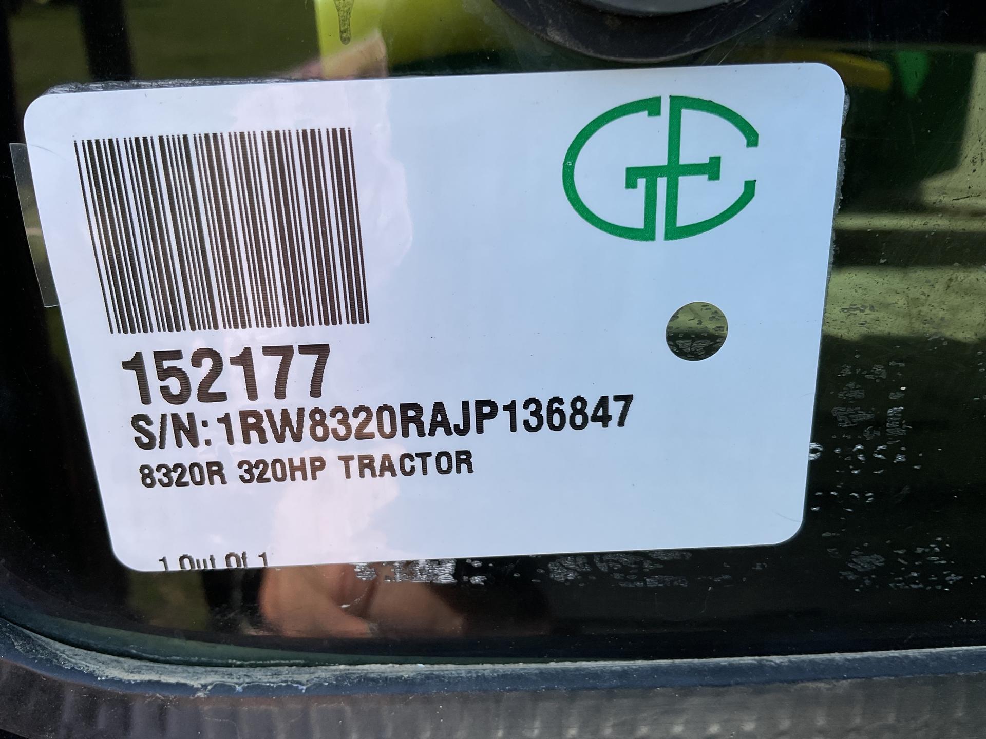 2018 John Deere 8320R Image