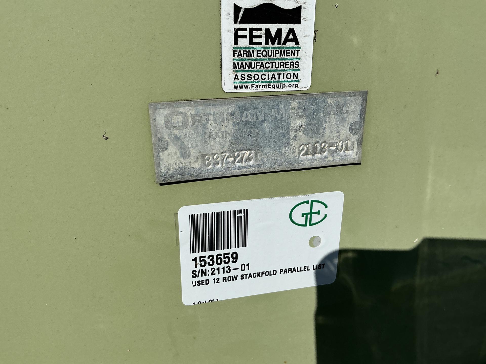2013 Orthman 12 row PARALLEL LISTER 36-38 Image