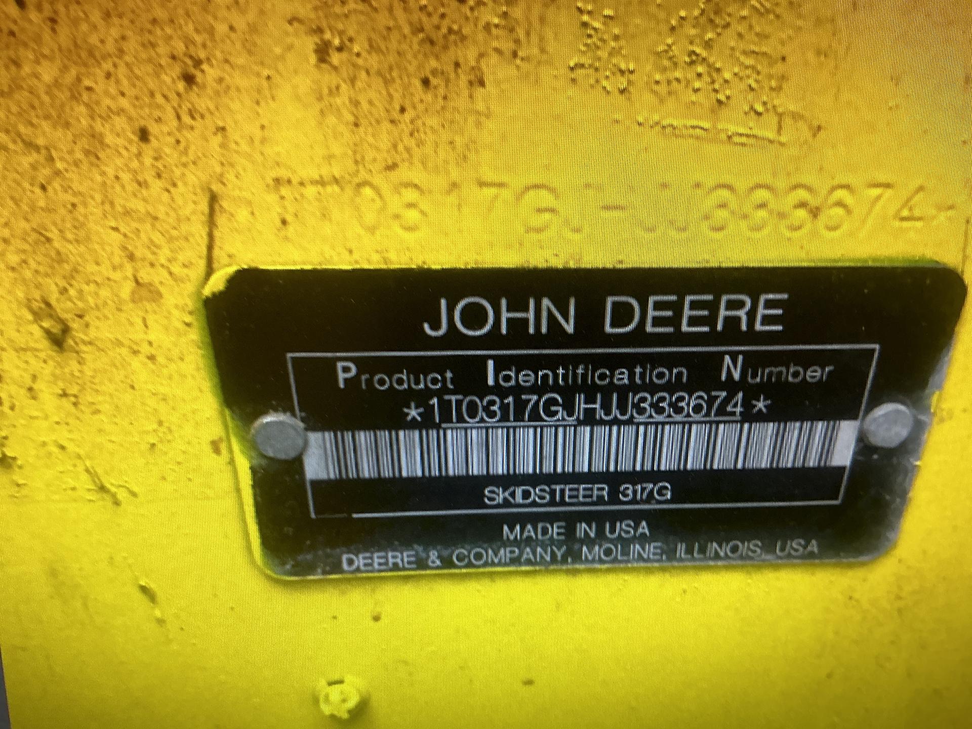 2018 John Deere 317G Image