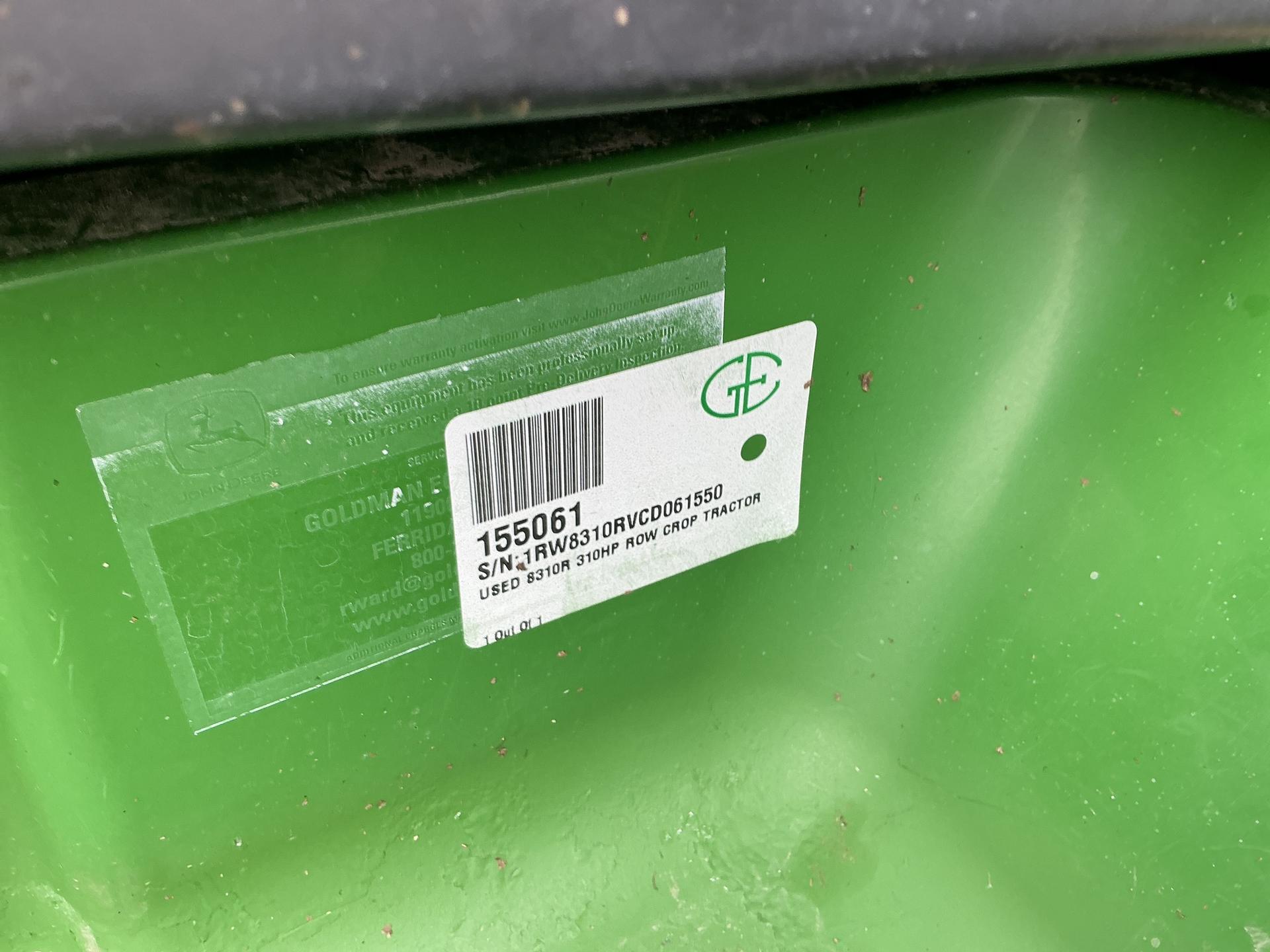 2012 John Deere 8310R Image