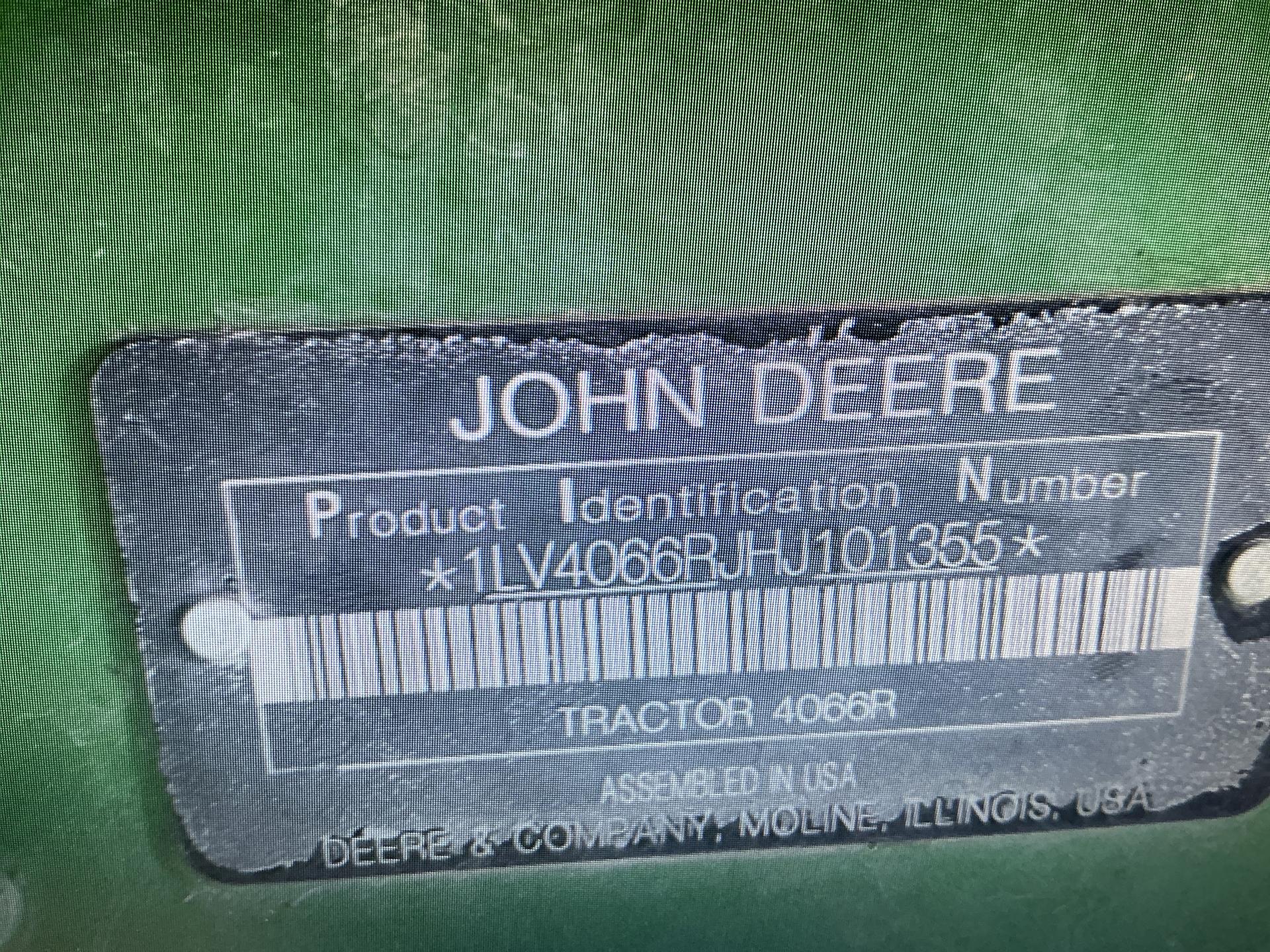 2018 John Deere 4066R Image