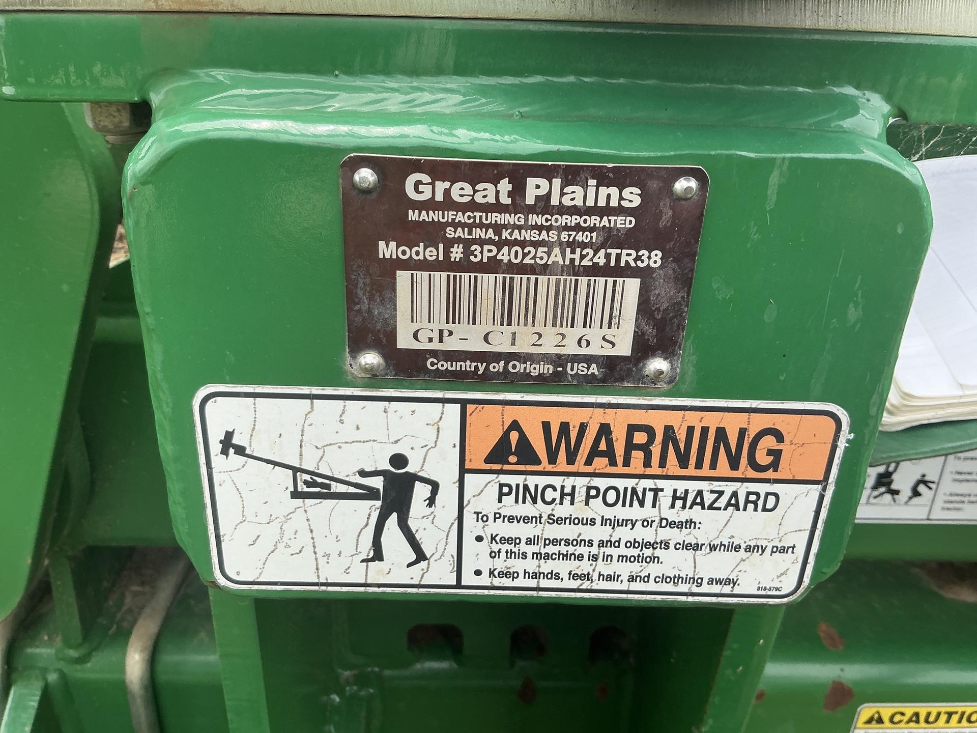 2018 Great Plains 3P4025AH PLANTER Image