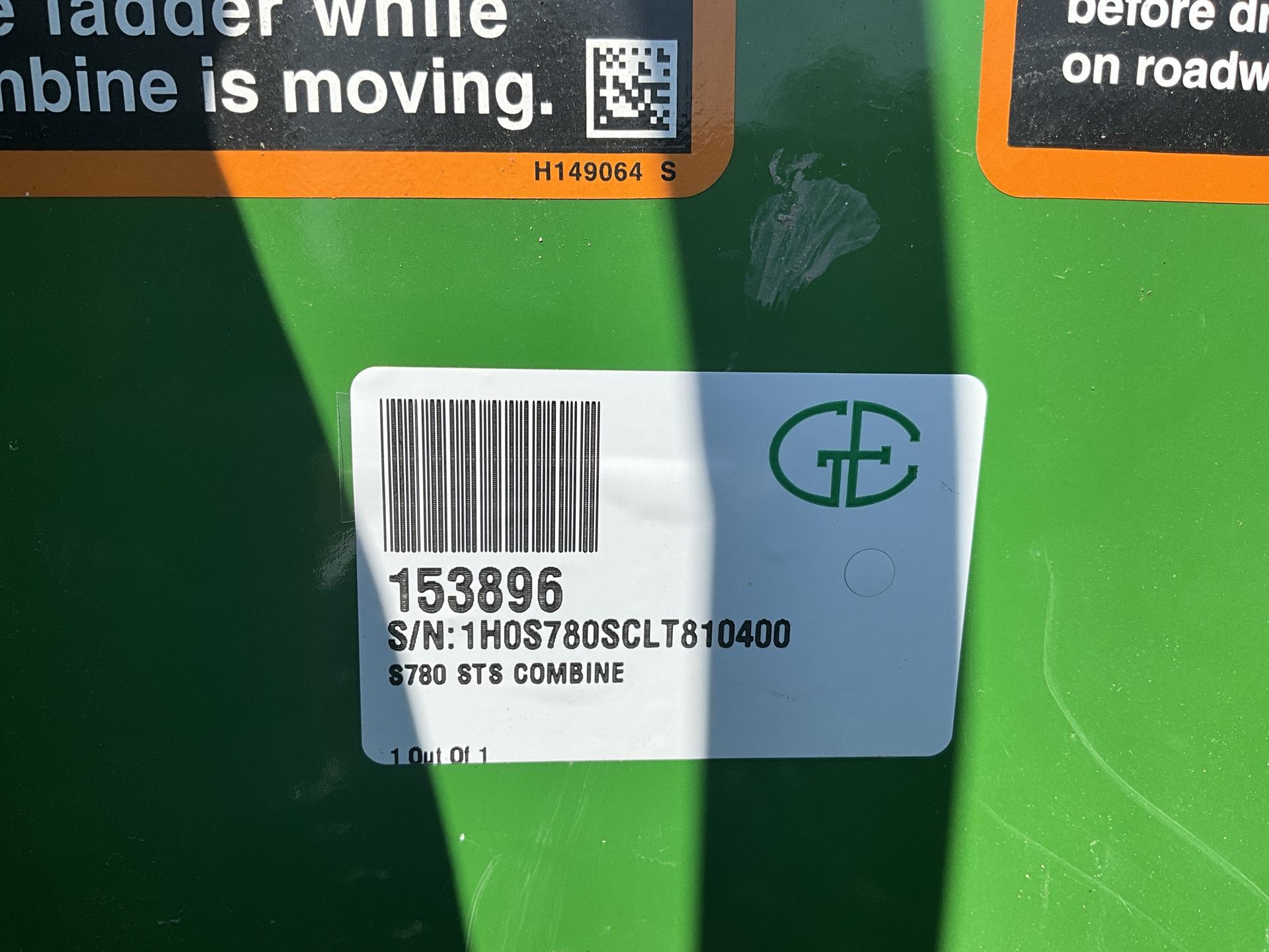 2020 John Deere S780 Image