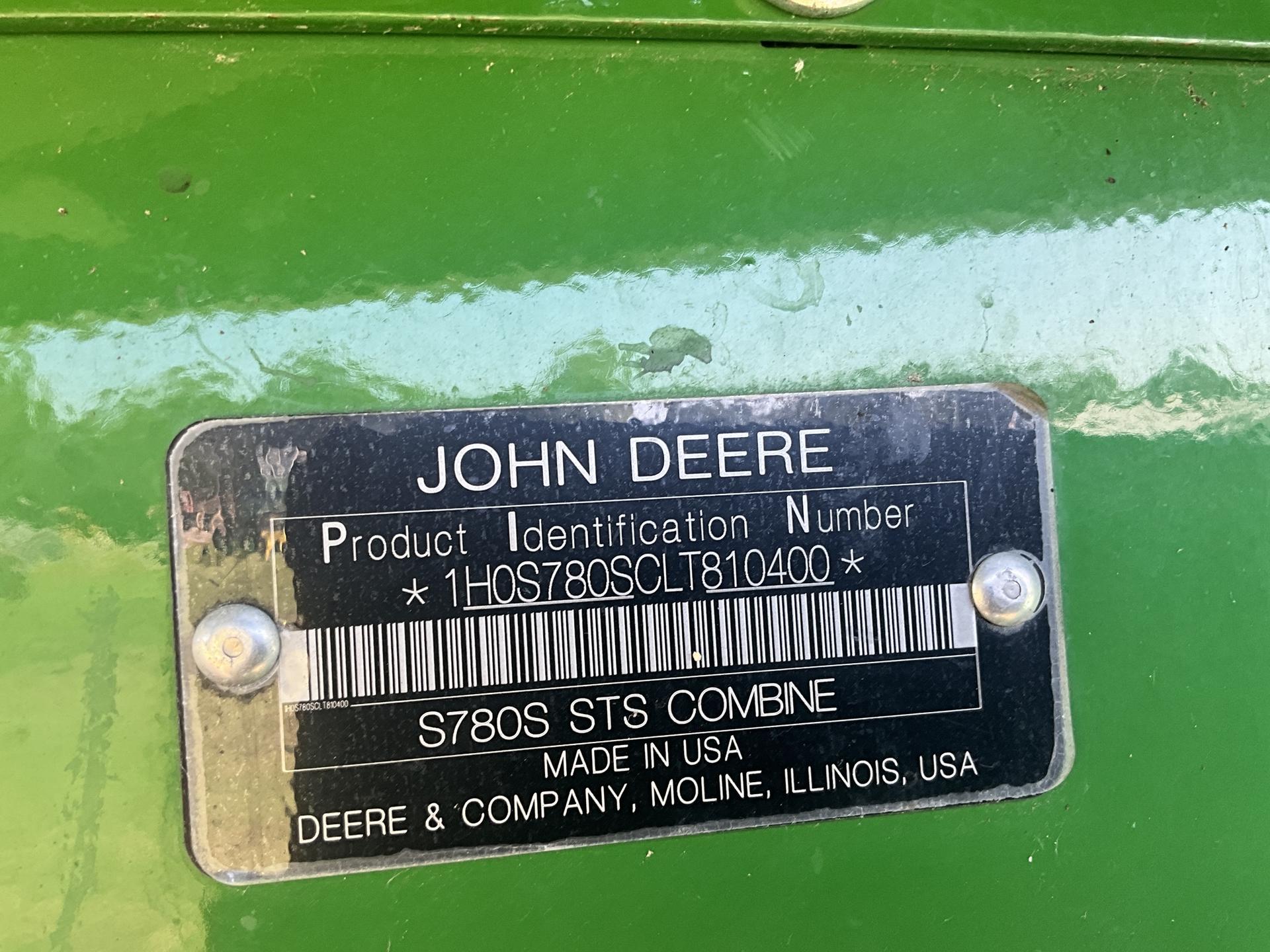 2020 John Deere S780 Image
