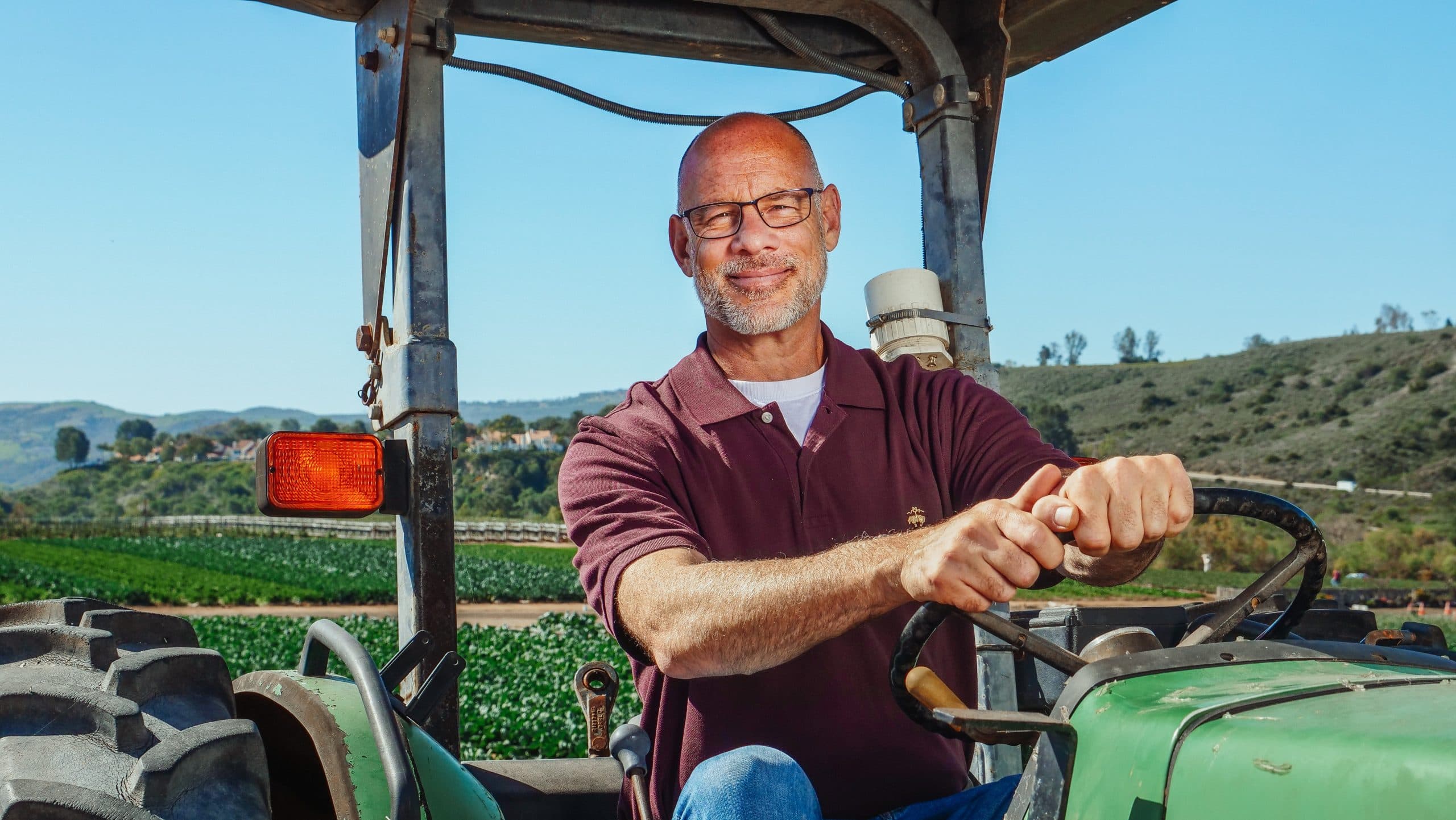 farmer in tractor