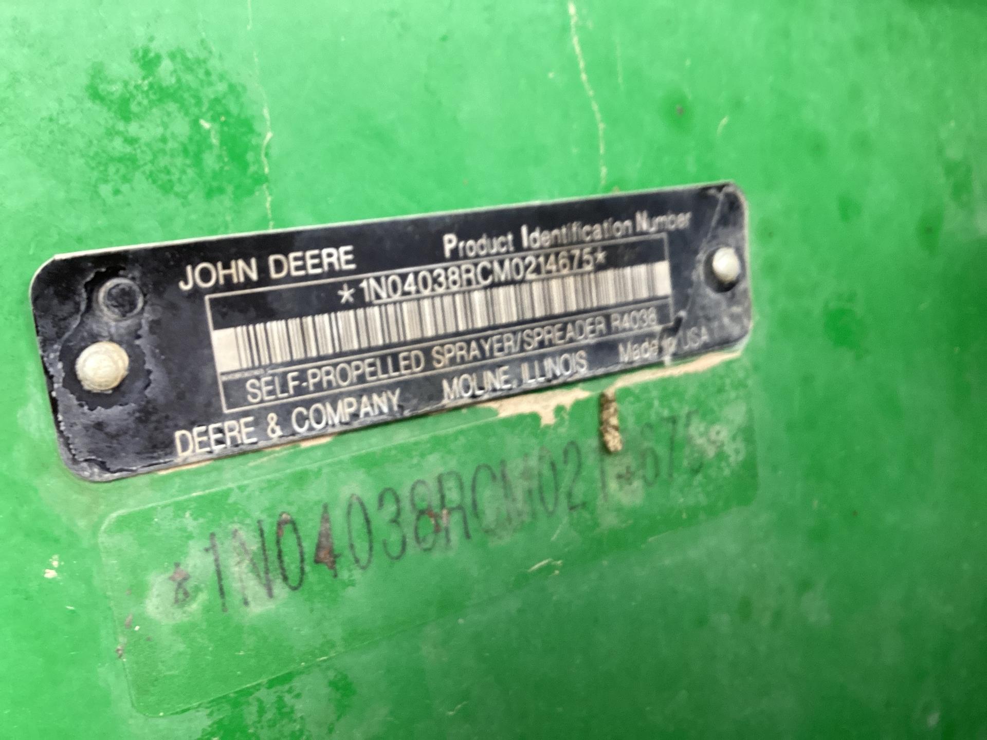 2021 John Deere R4038